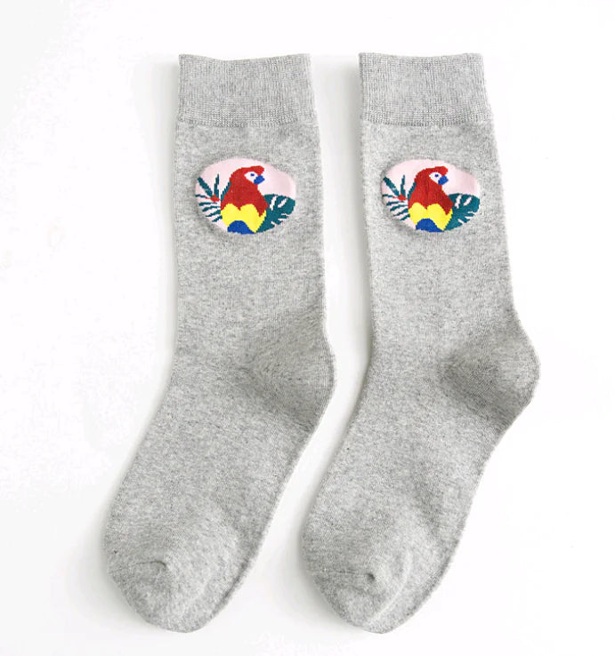 British Style Cotton Couple Long Tube Socks (Unisex)