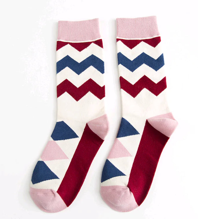 British Style Cotton Couple Long Tube Socks (Unisex)